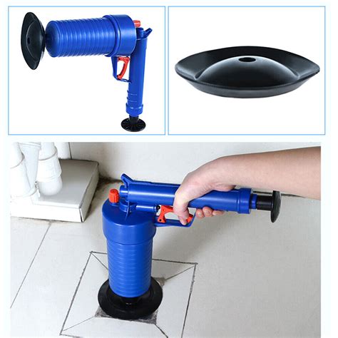 Air Pump Drain Blaster Sink Bath Toilet Plunger Pipe Unblock Blockage