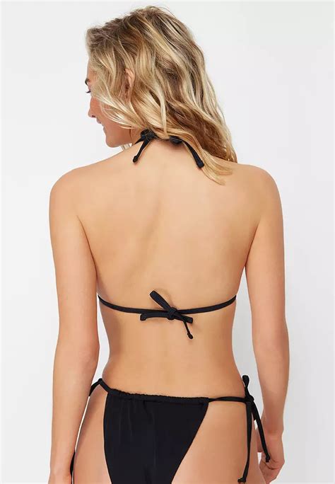 Buy Trendyol Halter Tri Bikini Top 2024 Online ZALORA Singapore