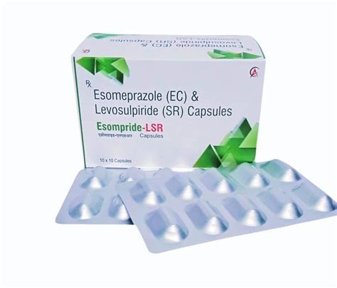 Esomeprazole 40 Mg Levosulpiride 75 Mg Capsules At Rs 1890box