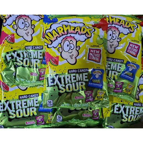 Warheads Worms Chewy Cube Gummy Extreme Sour Candy Sour Twists Sour Jelly Beans Shopee Malaysia