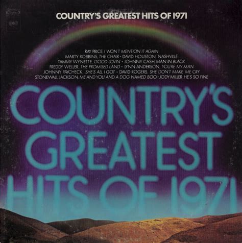 Country S Greatest Hits Of 1971 Vinyl Discogs