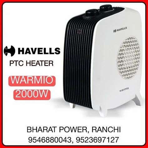 Plastic Havells W Ptc Blower Warmio For Home Office Use V