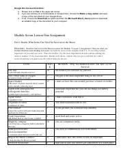 Copy Of Module Seven Lesson One Assignment Pdf Google Doc Access