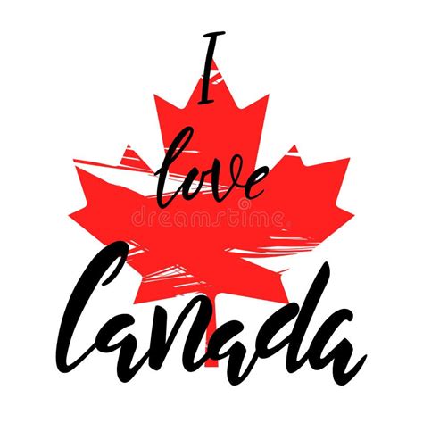 I Love Canada stock illustration. Illustration of nation - 20850542
