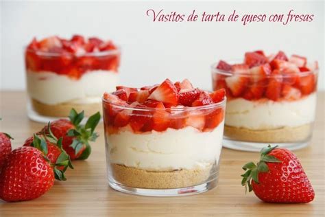 Vasitos De Tarta De Queso Con Fresas Recetas Thermomix MisThermorecetas