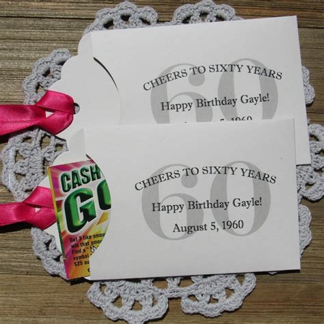 60th Birthday Party 60th Birthday Favors Adult Favors Etsy