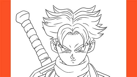 How To Draw Super Saiyan Trunks Dragon Ball Super Youtube