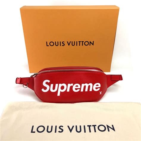 Supreme Louis Vuitton Fanny Pack Red Semashow