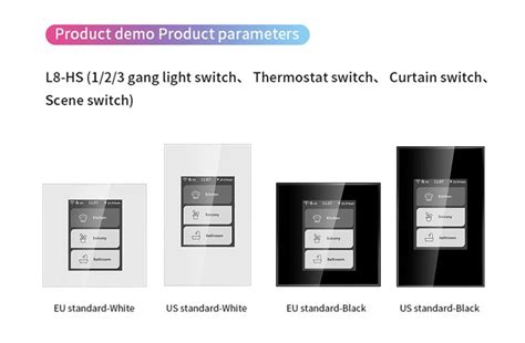 Lanbon Tuya Wifi Mesh Smart Home System L8 Lcd Touch Display Screen