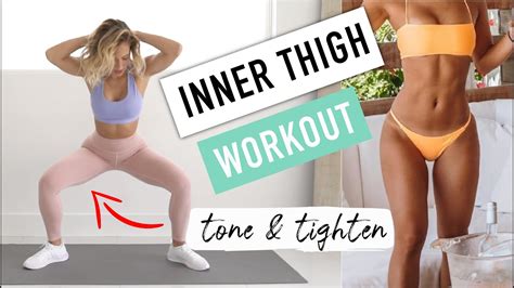 Inner Thigh Burn Workout 10 Min No Equipment 💦 Youtube