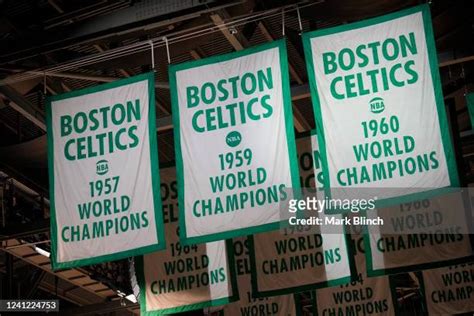 254 Boston Celtics Championship Banners Stock Photos High Res Pictures