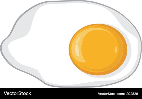 Fried egg Royalty Free Vector Image - VectorStock