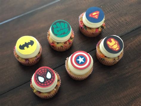 Super Hero Cupcake Cookie Toppers Edible Images Icing Sheets Craft