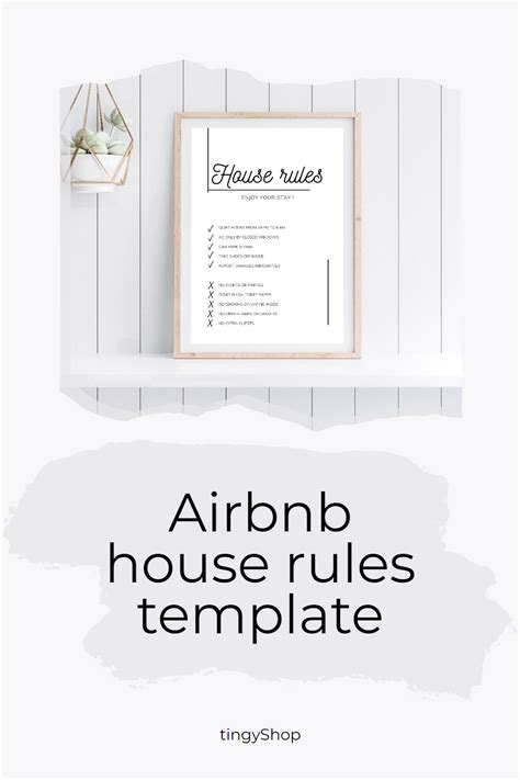 Airbnb House Rules Template Editable Airbnb Signs Airbnb Welcome Book