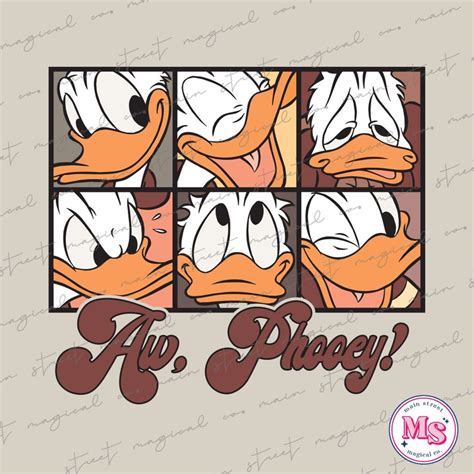 Aw Phooey Png Donald Duck Wdw Shirt Magical Pdf Png Dtf Etsy