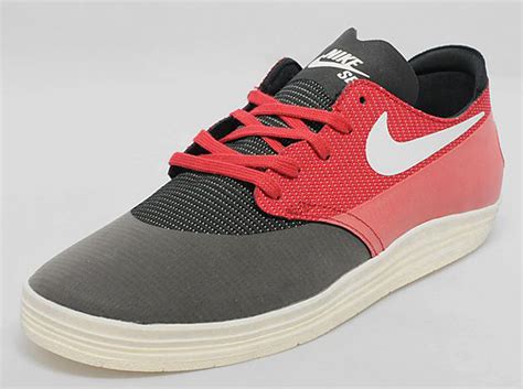 Nike Sb Lunar One Shot Black Game Red