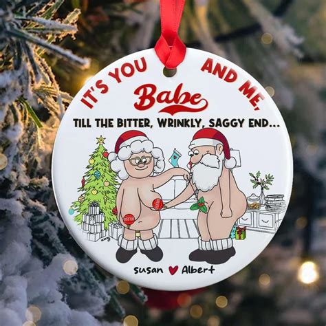 Personalized Funny Old Couple Ornament