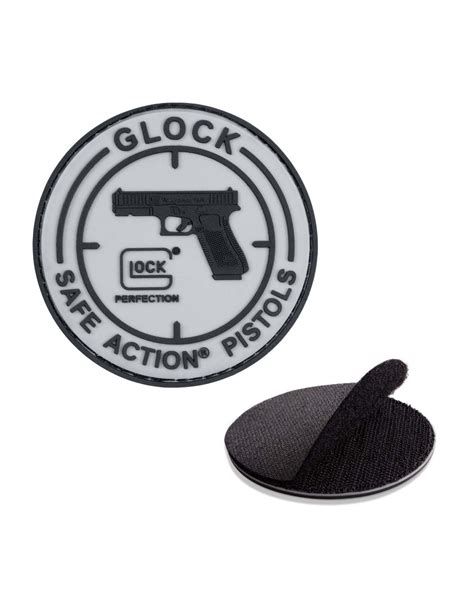 Patch Ecusson Glock Safe Action Velcro Pvc Armurerie De La Bourse