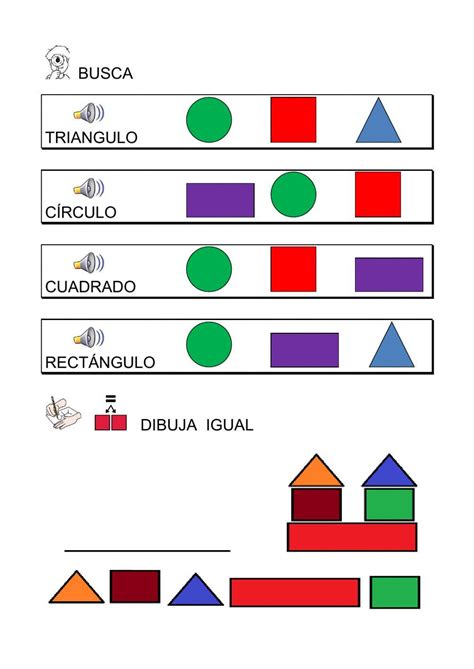 Figuras Geométricas Interactive Worksheet For Educación Infantil Live Worksheets