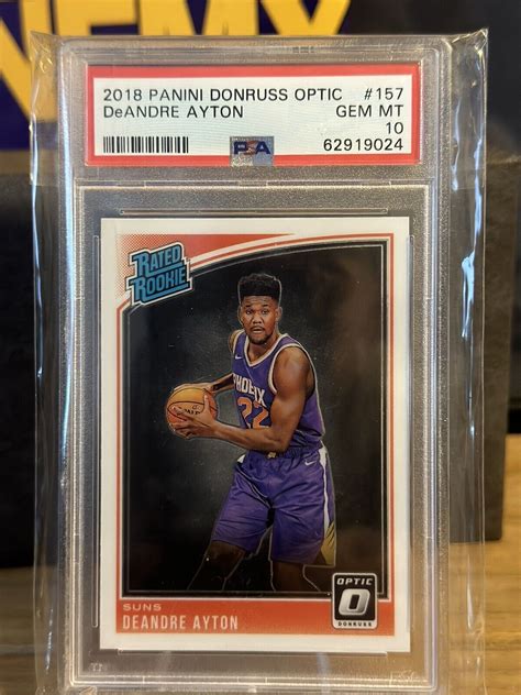 Deandre Ayton Donruss Optic Rated Rookie Rc Psa Gem