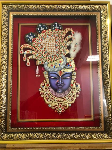 Shrinathji Mukharvind Pichhwai Painting X With Frame