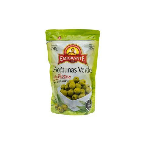 Aceituna Verde Sin Carozo 400g SKU 200318 PONTYN S A