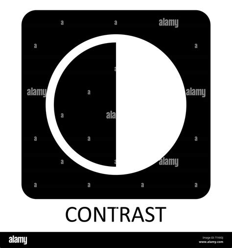 Contrast Icon Symbol Stock Vector Image And Art Alamy