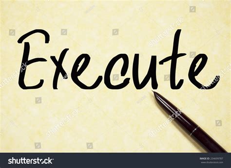 execute word write  paper stock photo  shutterstock