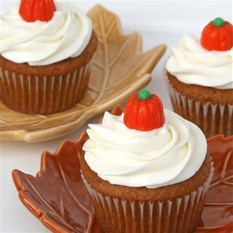 Pumpkin Pecan Cupcakes Recipe Glorious Treats