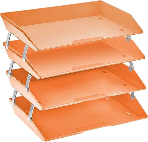 Amazon Acrimet Facility 4 Tier Letter Tray Side Load Plastic