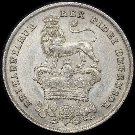 1825 Silver Shilling George Iv S3812 Uncirculated Sterling And Currency