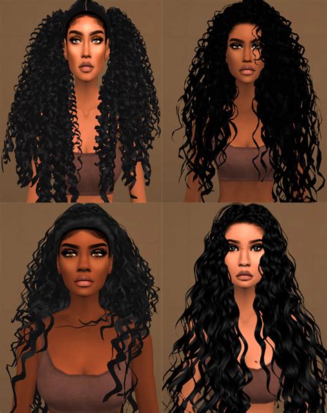 Sims 4 cc tumblr curly hair - bxecz