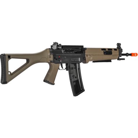 Ics Airsoft Sig 551 Aeg Full Metal Long Barrel Rifle Dark Earth