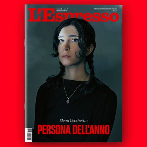 Per L Espresso La Persona Dell Anno Elena Cecchettin