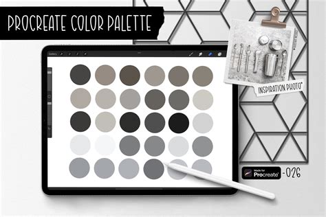 Silver Elegance Procreate Color Palette Graphic By Kitaleigh Llc