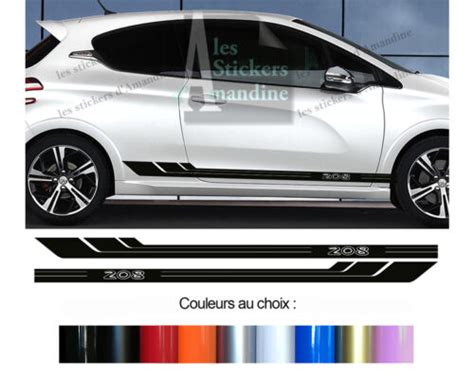 X Bandes Bas De Caisse Pour Peugeot Sport Autocollant Sticker