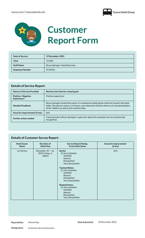 Survey Report Format Template - Venngage