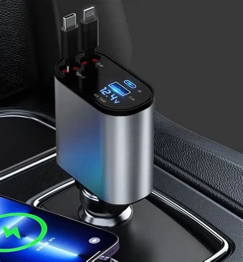 Car Retractable Phone Charger Lulunami