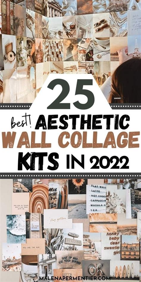 The 25 Best Aesthetic Wall Collage Kits In 2020 With Pictures And Text Overlays