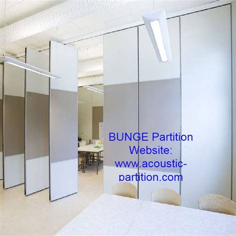 Folding Movable Conference Room Partition Walls Single Or Double Roller