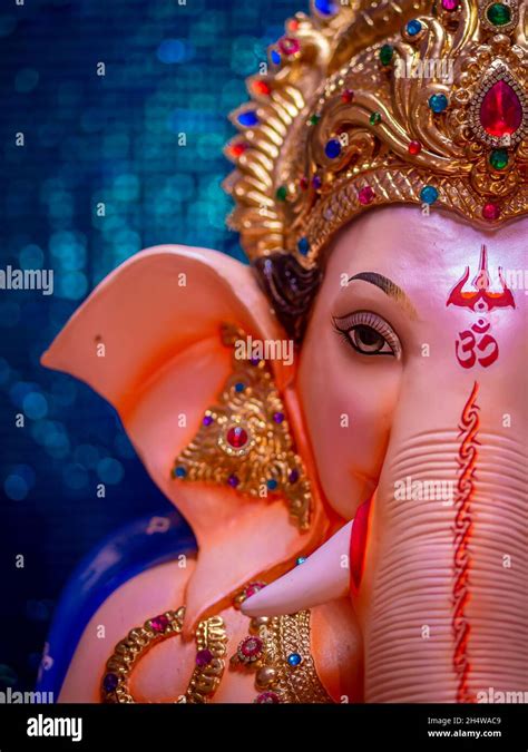 Close Up Of Statue Of Lord Ganesha Stock Photo Alamy