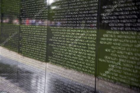 Names of Vietnam war casualties on Vietnam War Veterans Memorial – Stock Editorial Photo ...