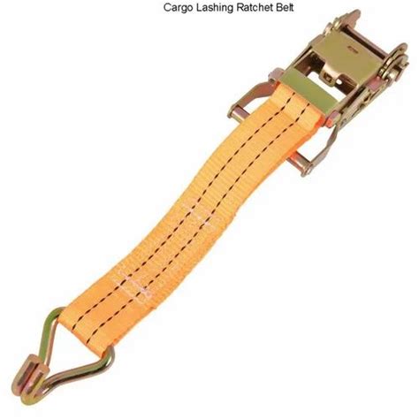 Orange Polyester Cargo Lashing Ratchet Belt For Industrial 10 Mtr At