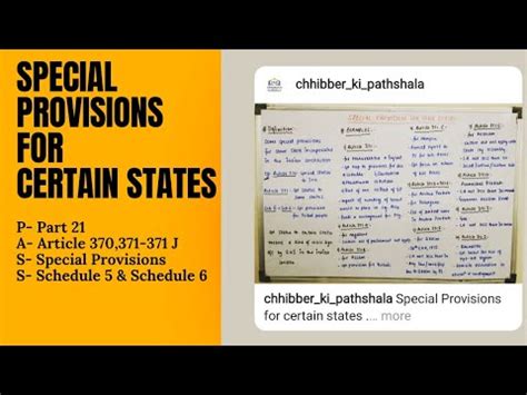 Special Provision For States Part 2 Article 371 371 J