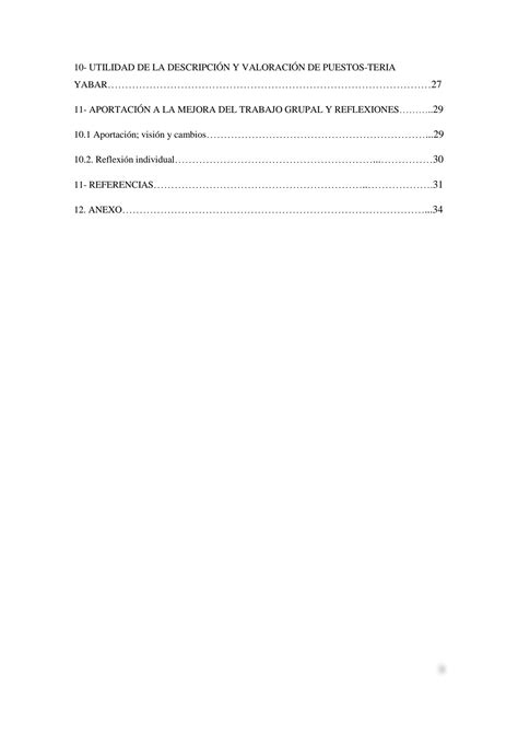 SOLUTION An Lisis Descripci N Y Valoraci N De Puestos De Trabajo En