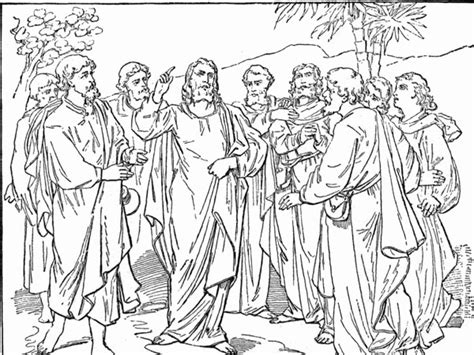 jesus and his disciples drawing - Clip Art Library