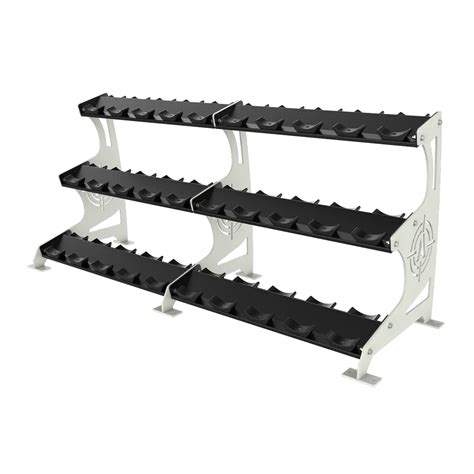 Arsenal Strength Alpha 3 Tier Pro Style Dumbbell Rack 15 Pairs