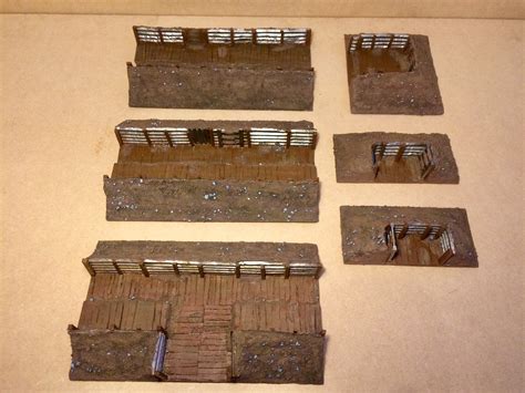 Trench Terrain 3ft Defence Line Warhammer 40k Etsy