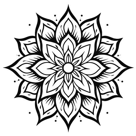 Premium Vector Line Art Mandala Design