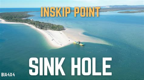 Inskip Point Sink Hole Manta Ray Barge Fraser Island Youtube